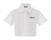 Camicia crop logo lettering