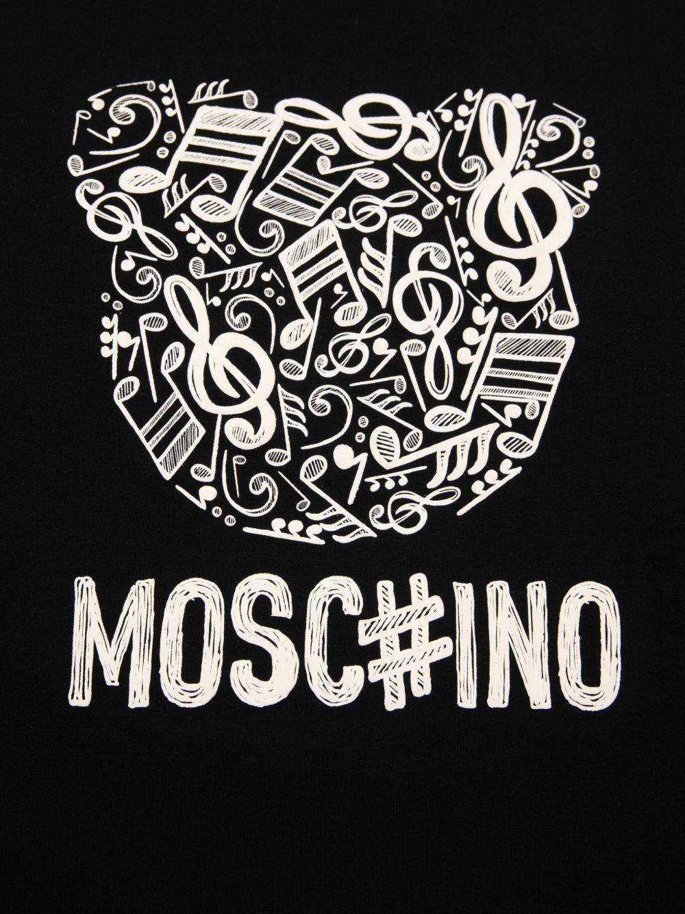 Felpa con stampa bear HMF099LDA58 60100 MOSCHINO KID 