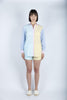 Camicia da donna over Brigitte in cotone multicolor