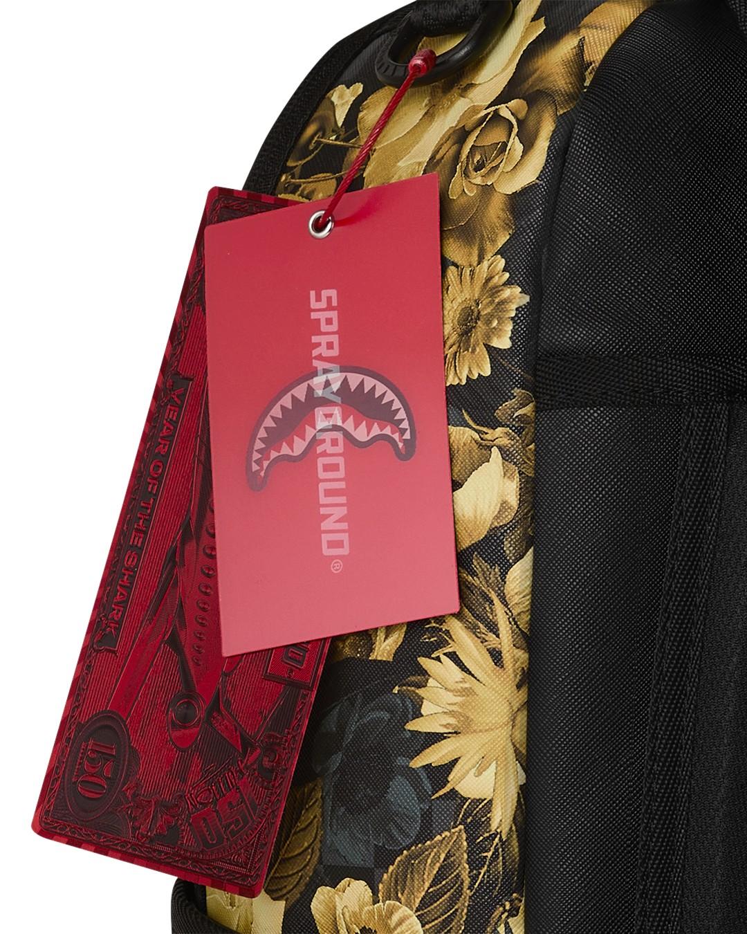Gold floral remix dlxsv backpack 910B8683 NSZ SPRAYGROUND 