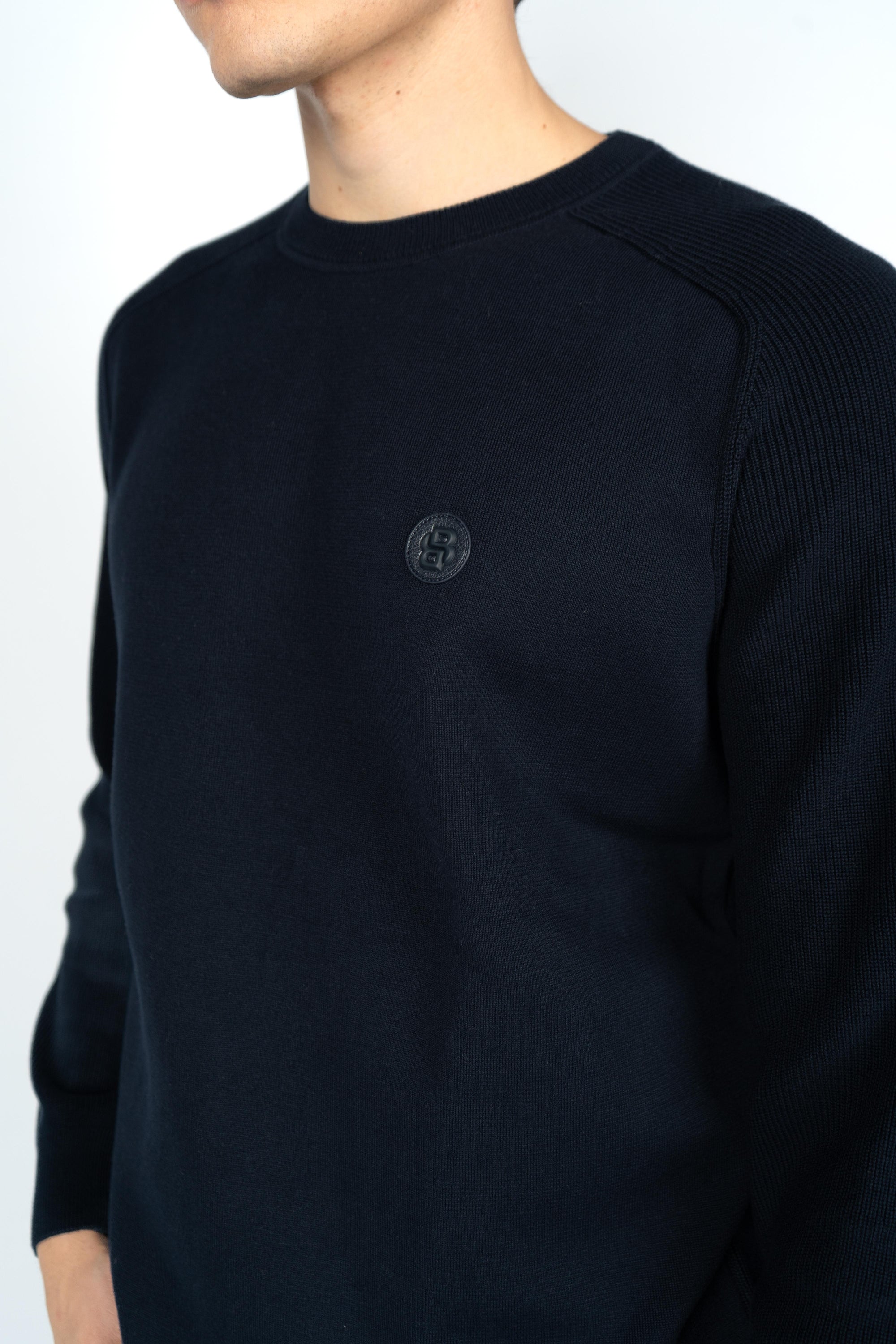 Maglia a girocollo basic con logo Boss 50543136 404 BOSS 