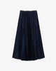 Long pleated skirt