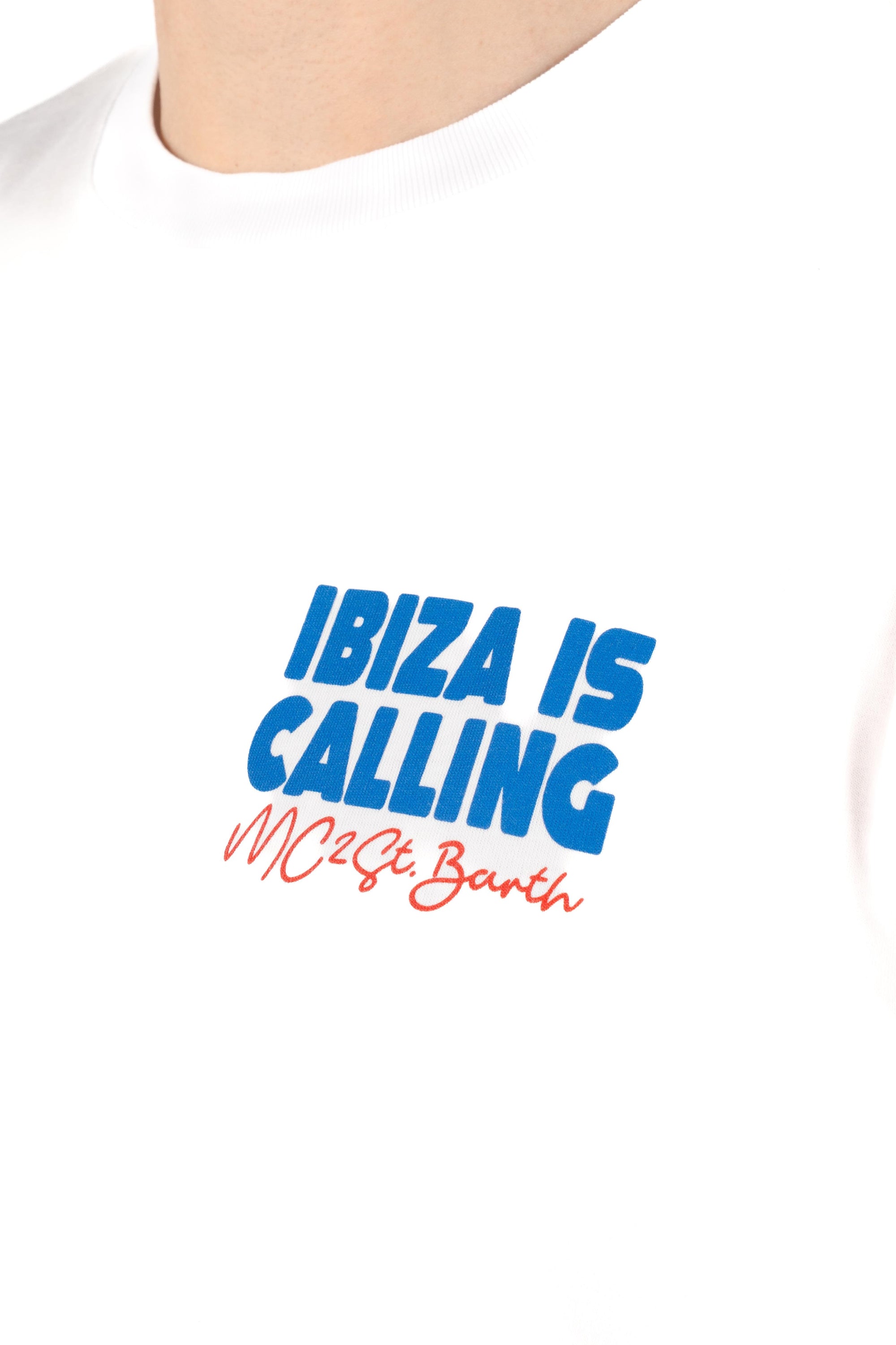 T-shirt Delmar con stampa Ibiza Is Calling e maxi grafica sul retro DLR0001 01526L MC2 SAINT BARTH 