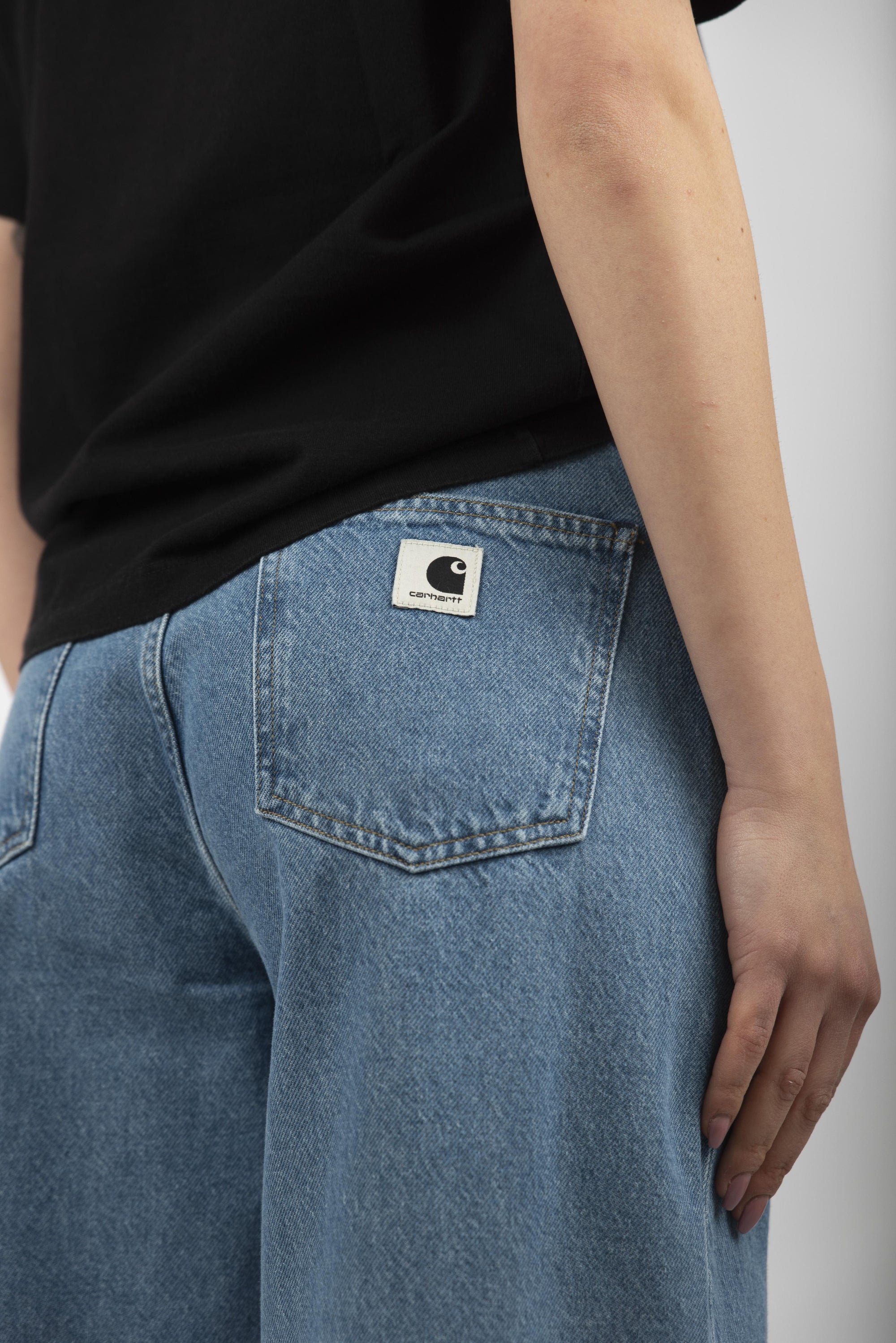 Pantaloni jeans Women's Jane Pant blue heavy stone wash  I030497 0160 CARHARTT WIP 