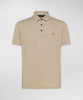 Mezzola 02 Polo in Piqué di cotone stretch amaretto