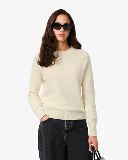 Maglione in lana cardata 3D AF4160 XFJ LACOSTE 