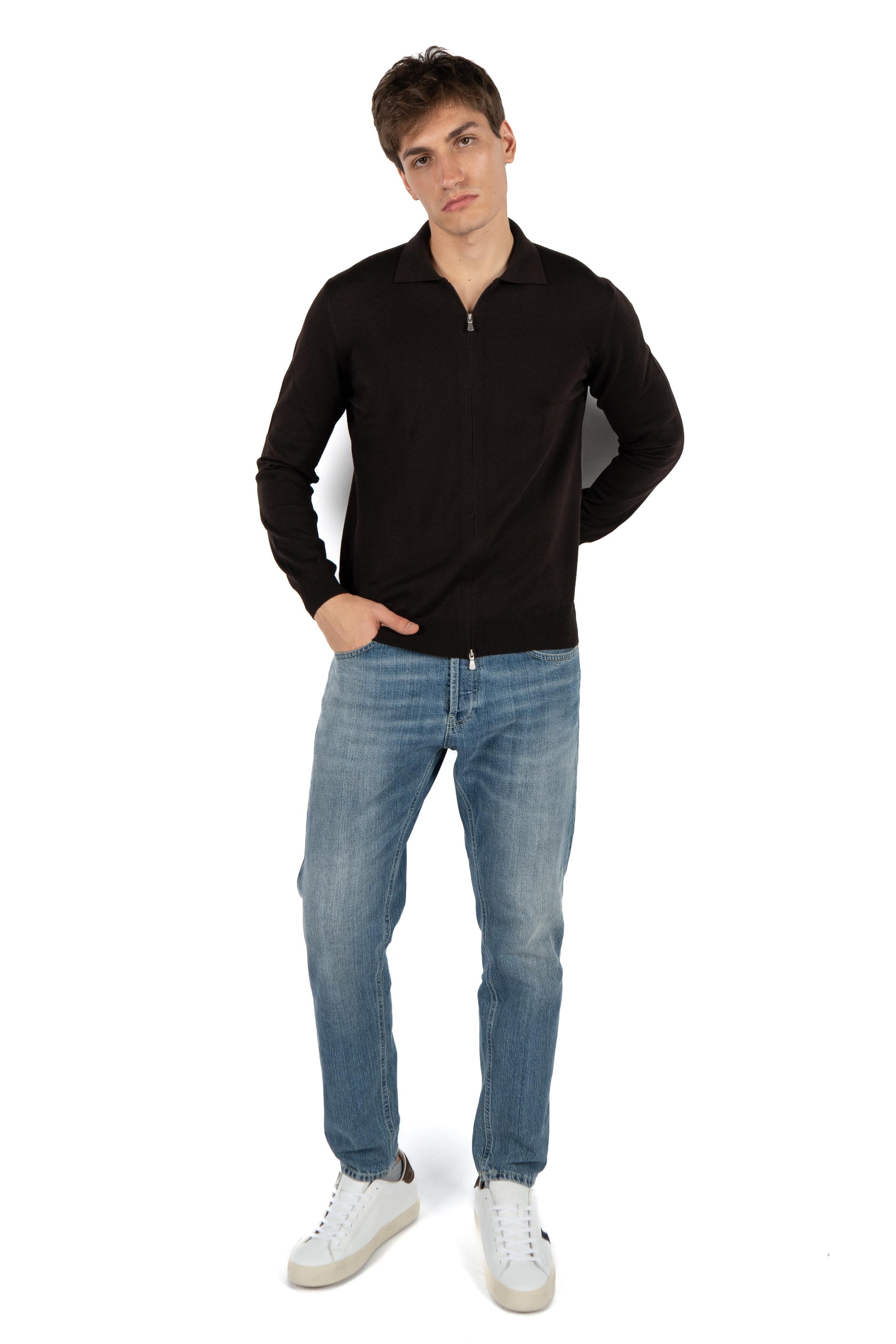 Polo full zip 57196/14225 195 GRAN SASSO 