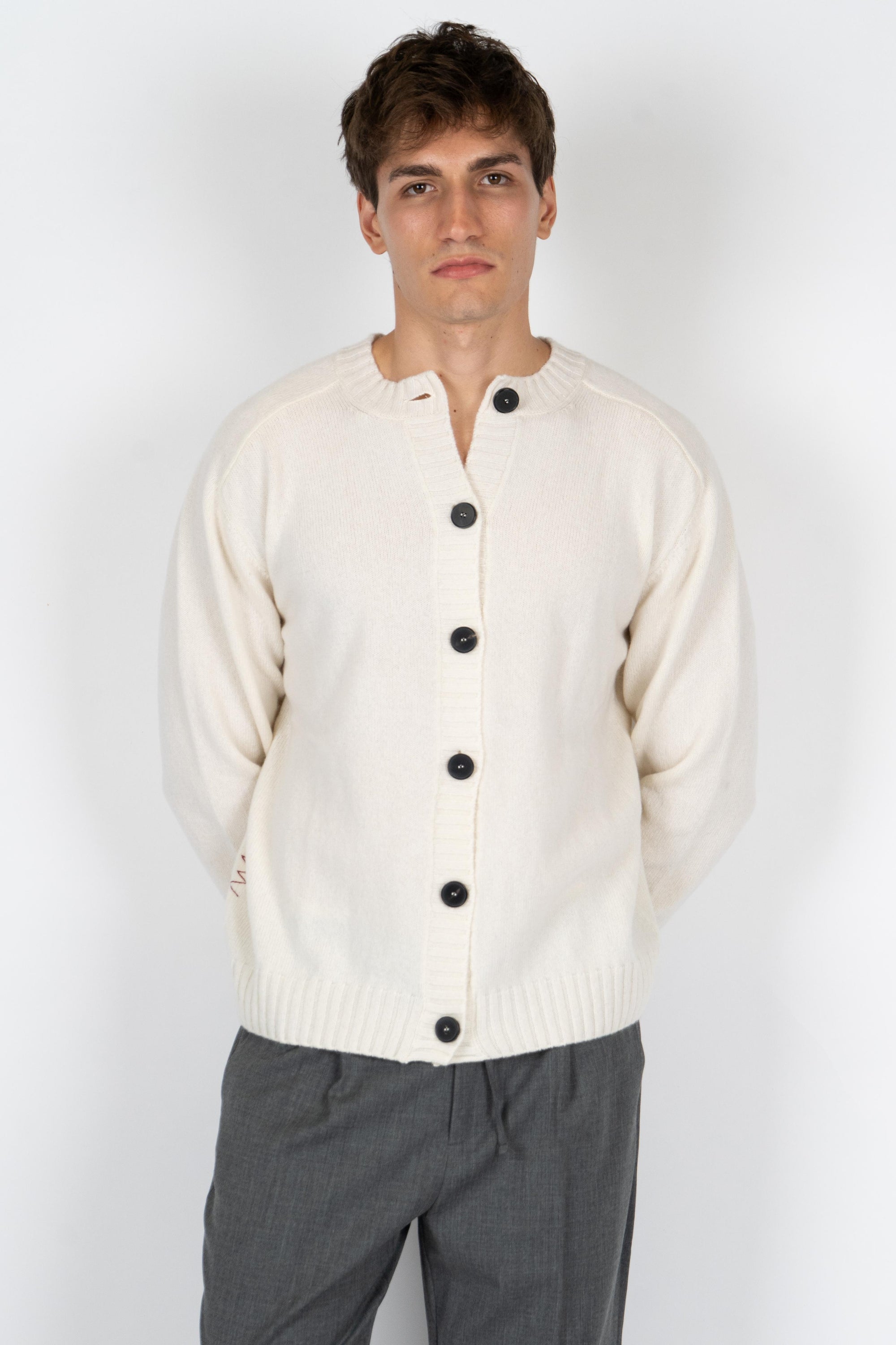 Cardigan girocollo B9F0022 FU03M AMARANTO 