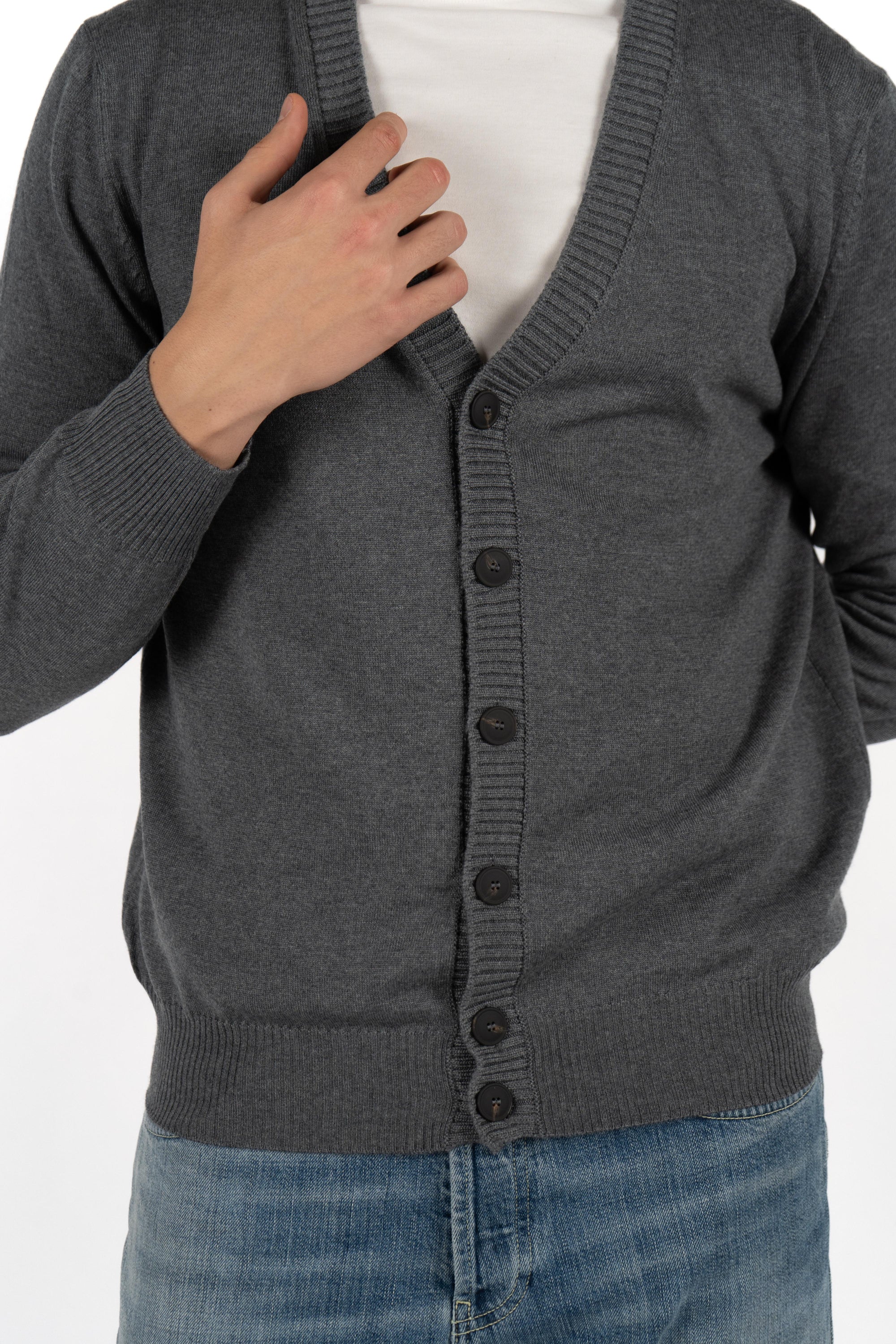 Cardigan scollo a V 57104/14821 089 GRAN SASSO 