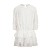 Abito con ruches e gonna in tulle