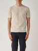 T-shirt in maglia vintage cotone organico beige
