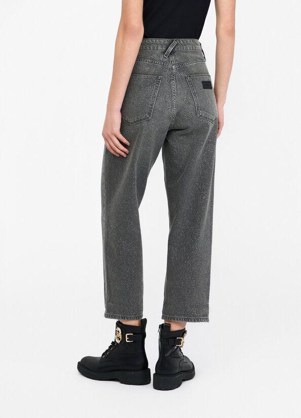 Jeans straight a vita alta UF5019D4927 N9935 LIU JO BLUE DENIM 