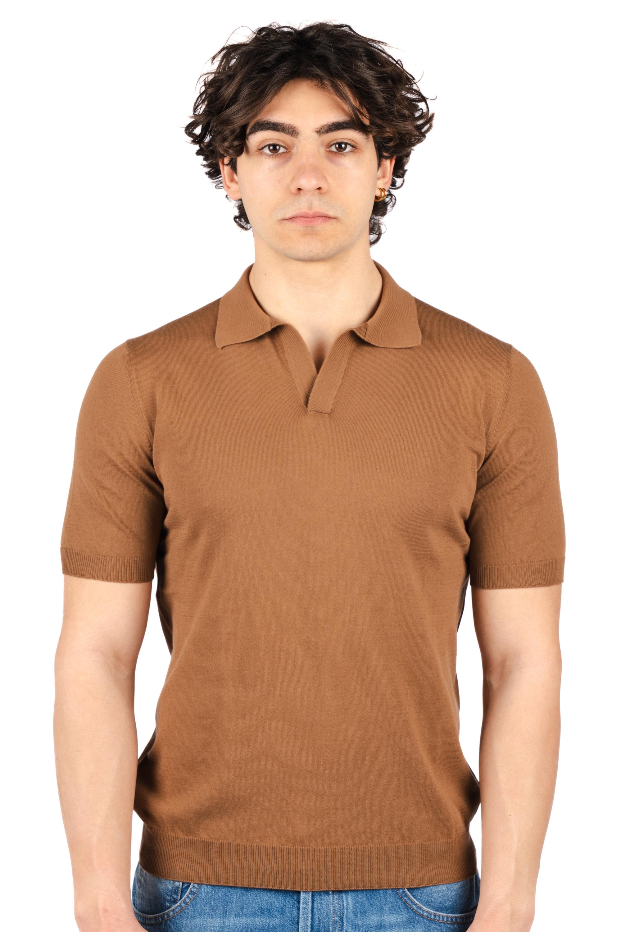 Polo con scollo a v 57132/20689 157 GRAN SASSO 