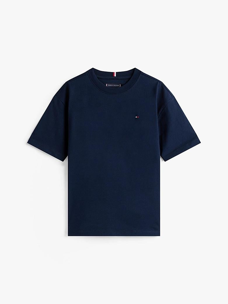 T-shirt in jersey con logo e nastro iconico KB0KB09646J C1G TOMMY HILFIGER 