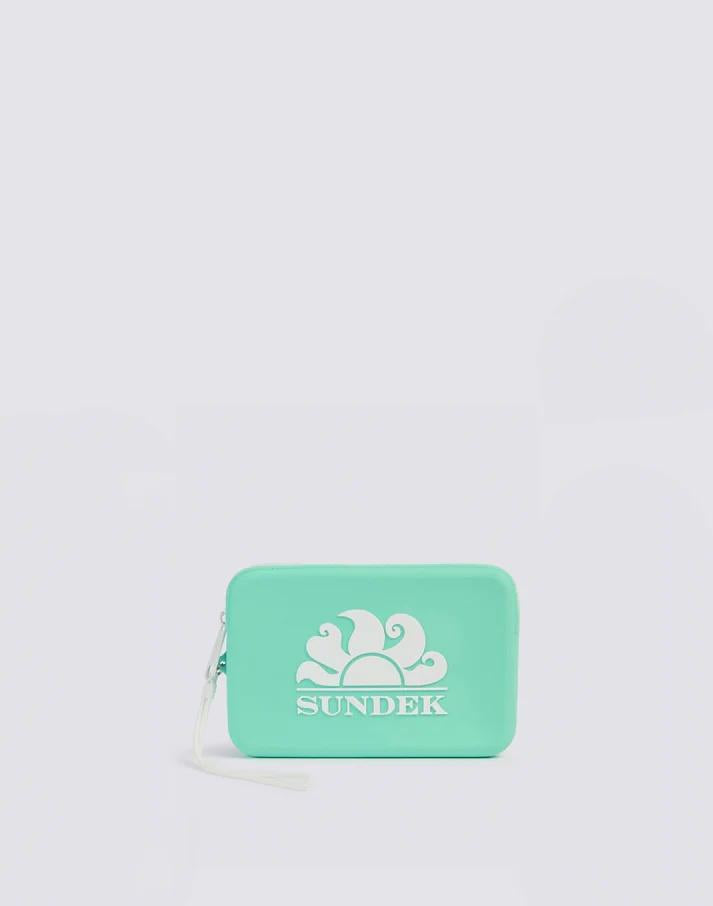 Mini pochette in gomma con logo AW748ABSL100 A7301 SUNDEK 