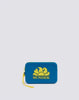 Mini rubber clutch bag with logo