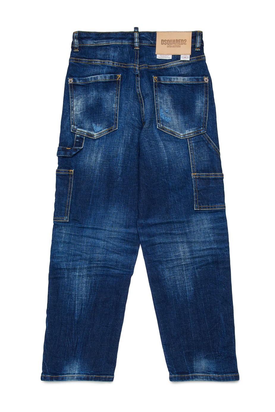 Jeans straight lavaggio blu medio DQ2636D0AFS DQ01 DSQUARED2 