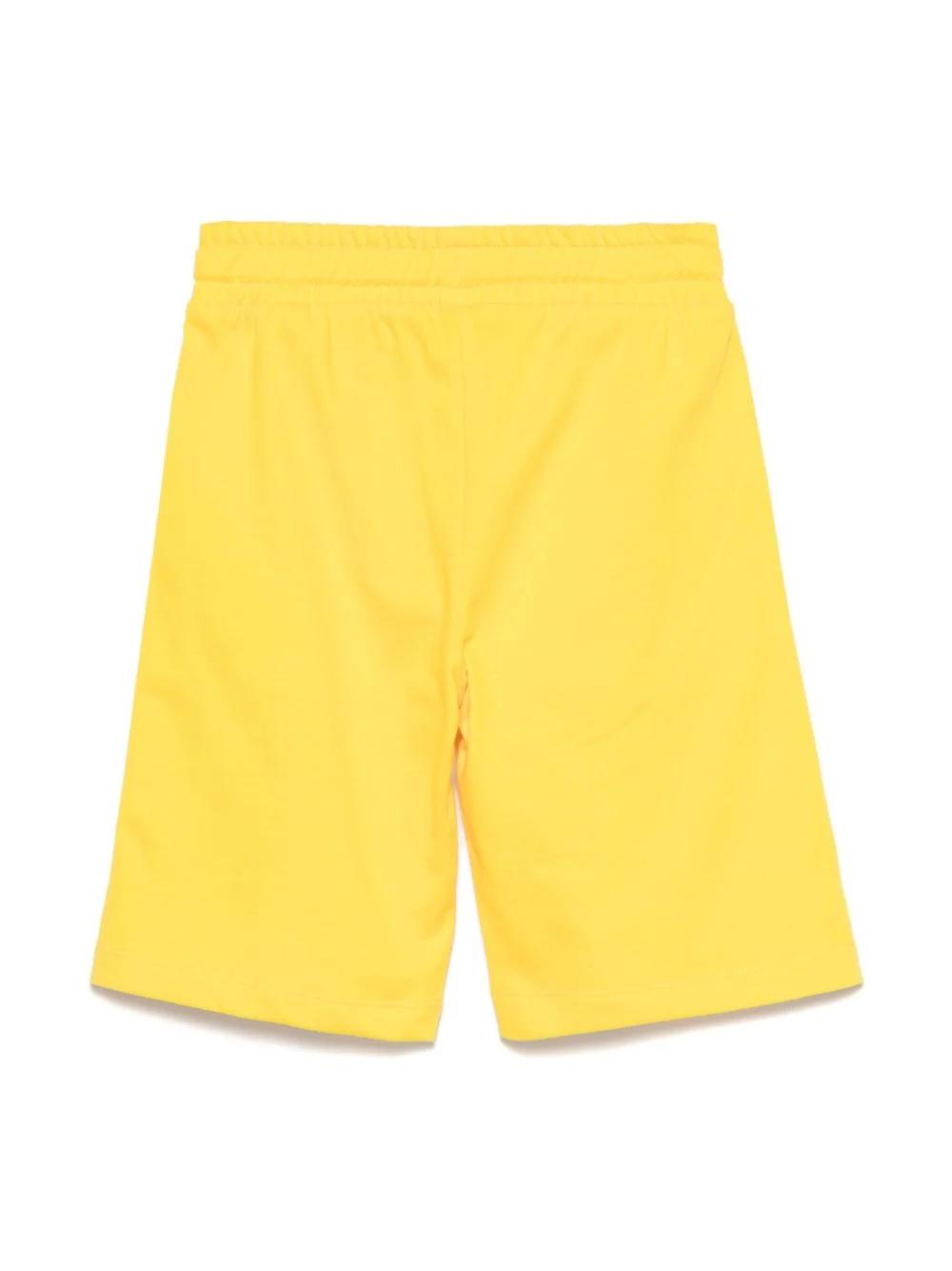 Shorts con stampa Teddy Bear HUQ02ALCA19 50577 MOSCHINO KID 