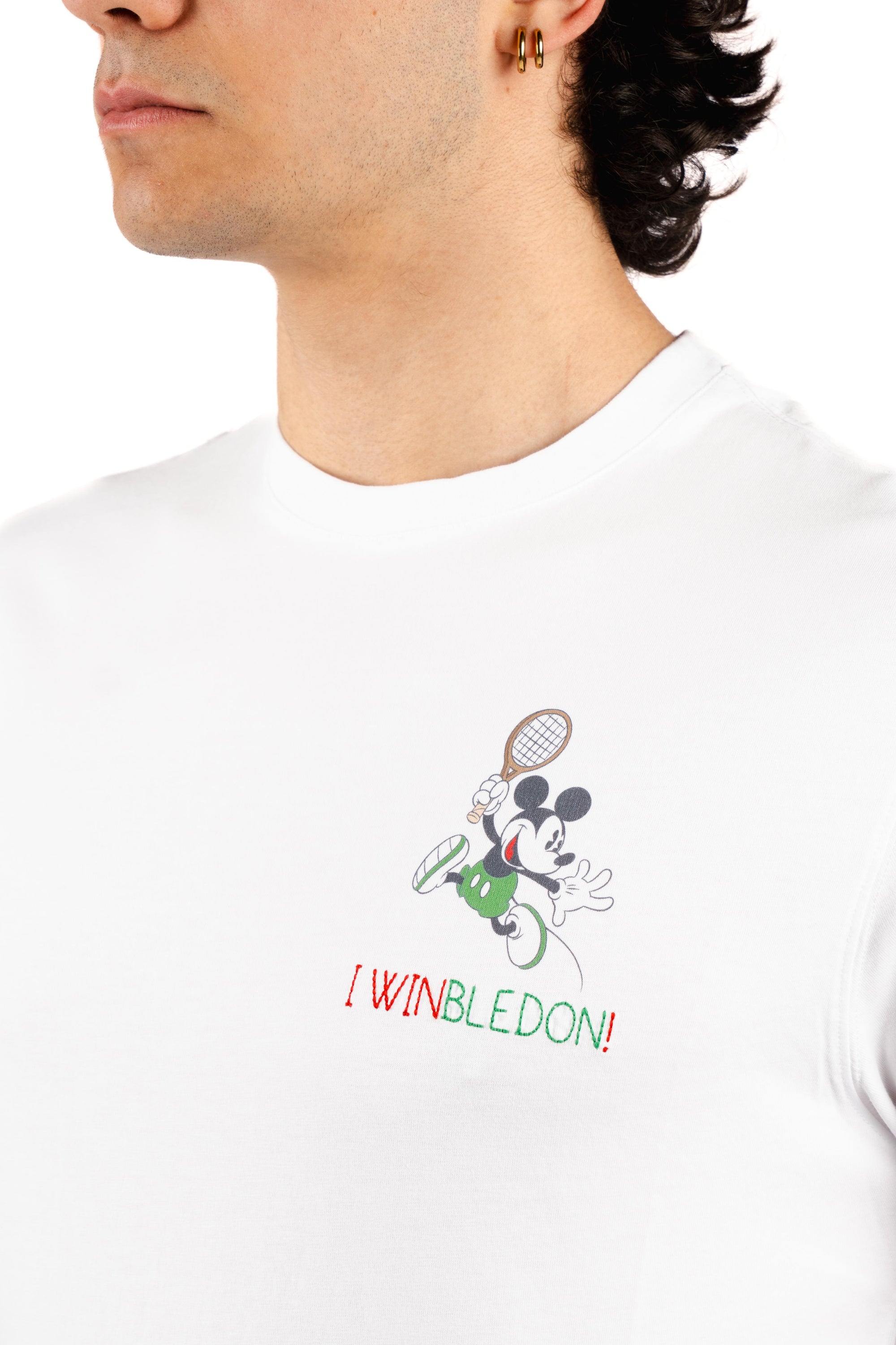 T-shirt Portofino ricamo I Winbledon POT0001 02728L MC2 SAINT BARTH 