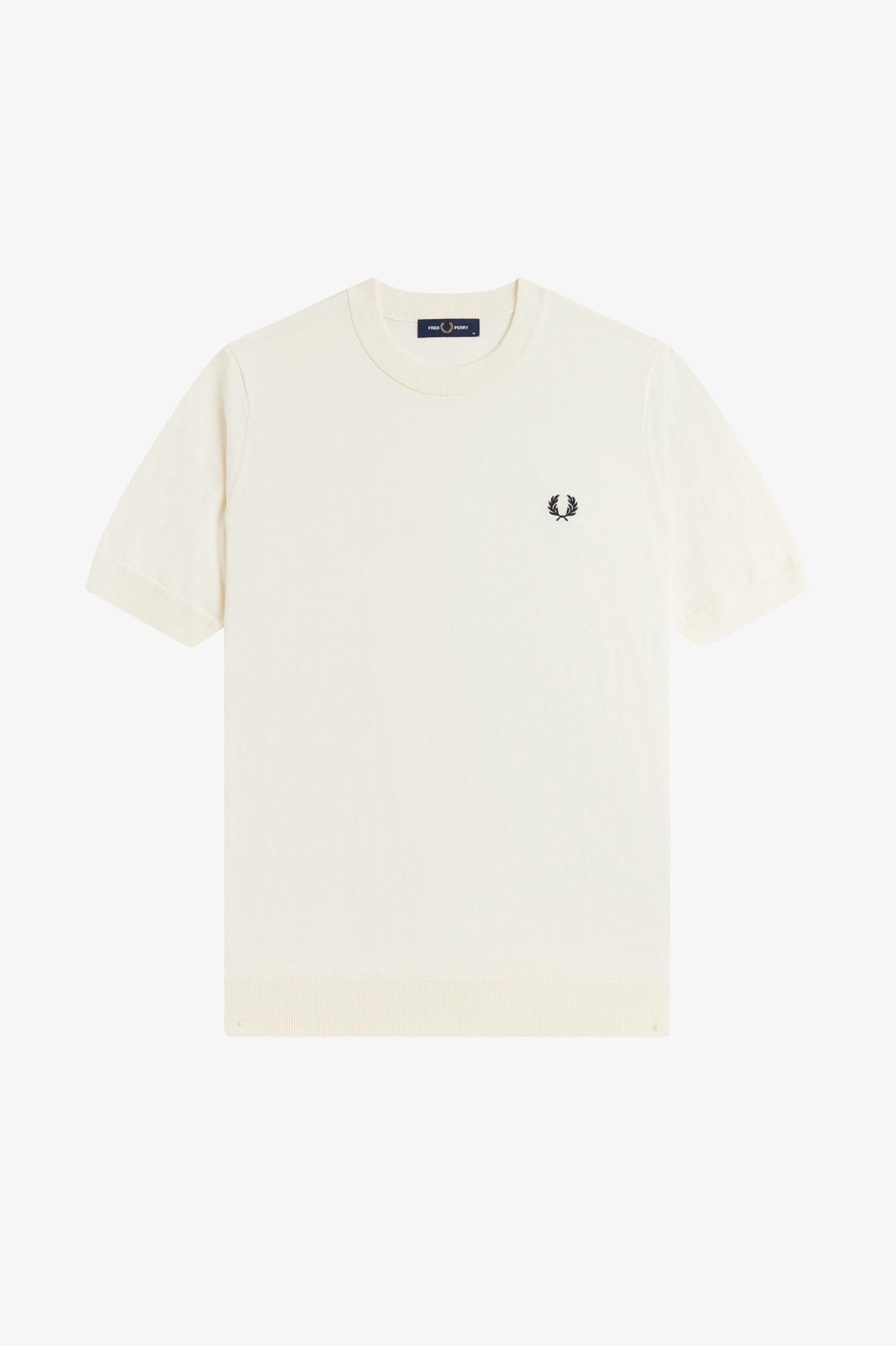 T-shirt in maglia di cotone K232258 560 FRED PERRY 