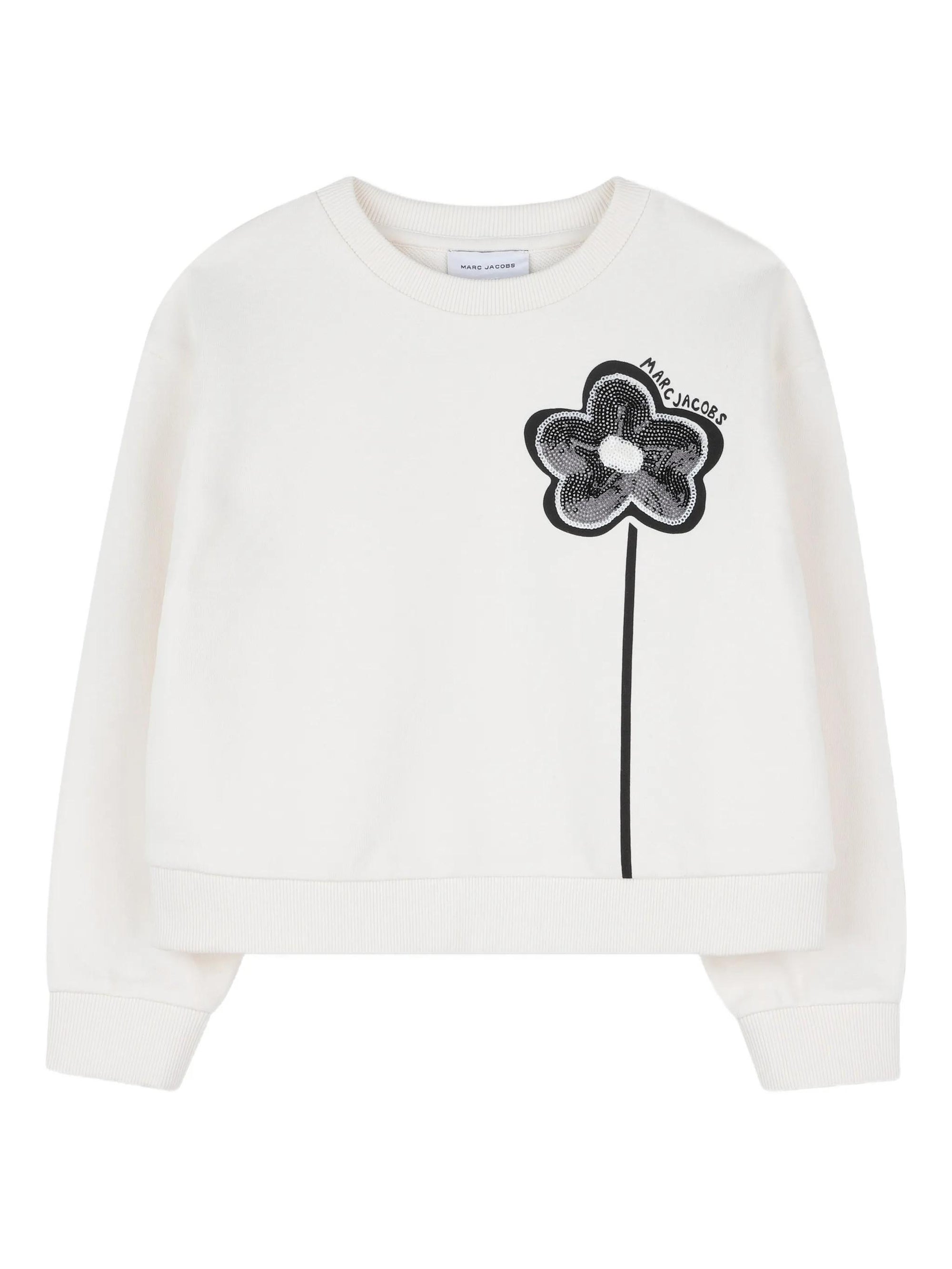 Felpa con applicazioni floreali W60749 126 MARC JACOBS 