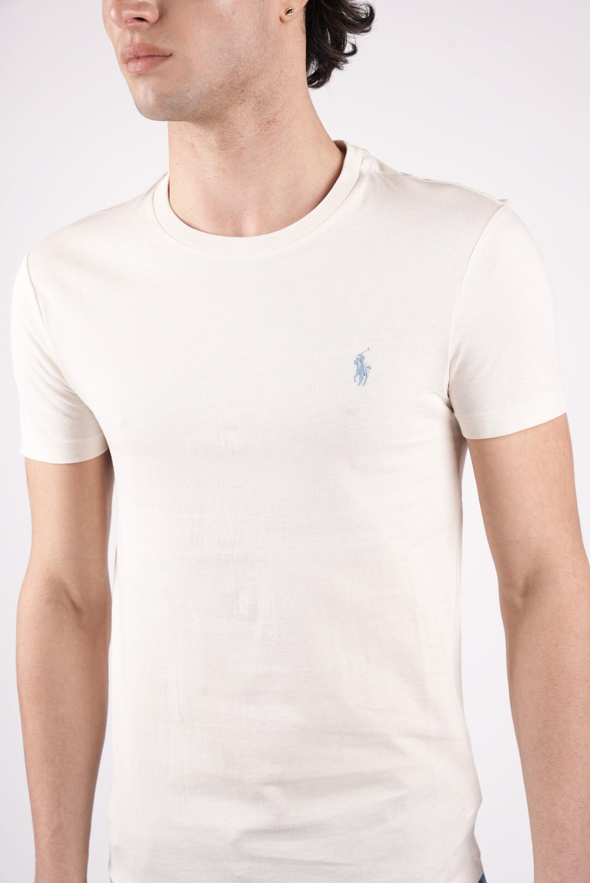T-shirt con logo a contrasto 710671438 524 POLO RALPH LAUREN 