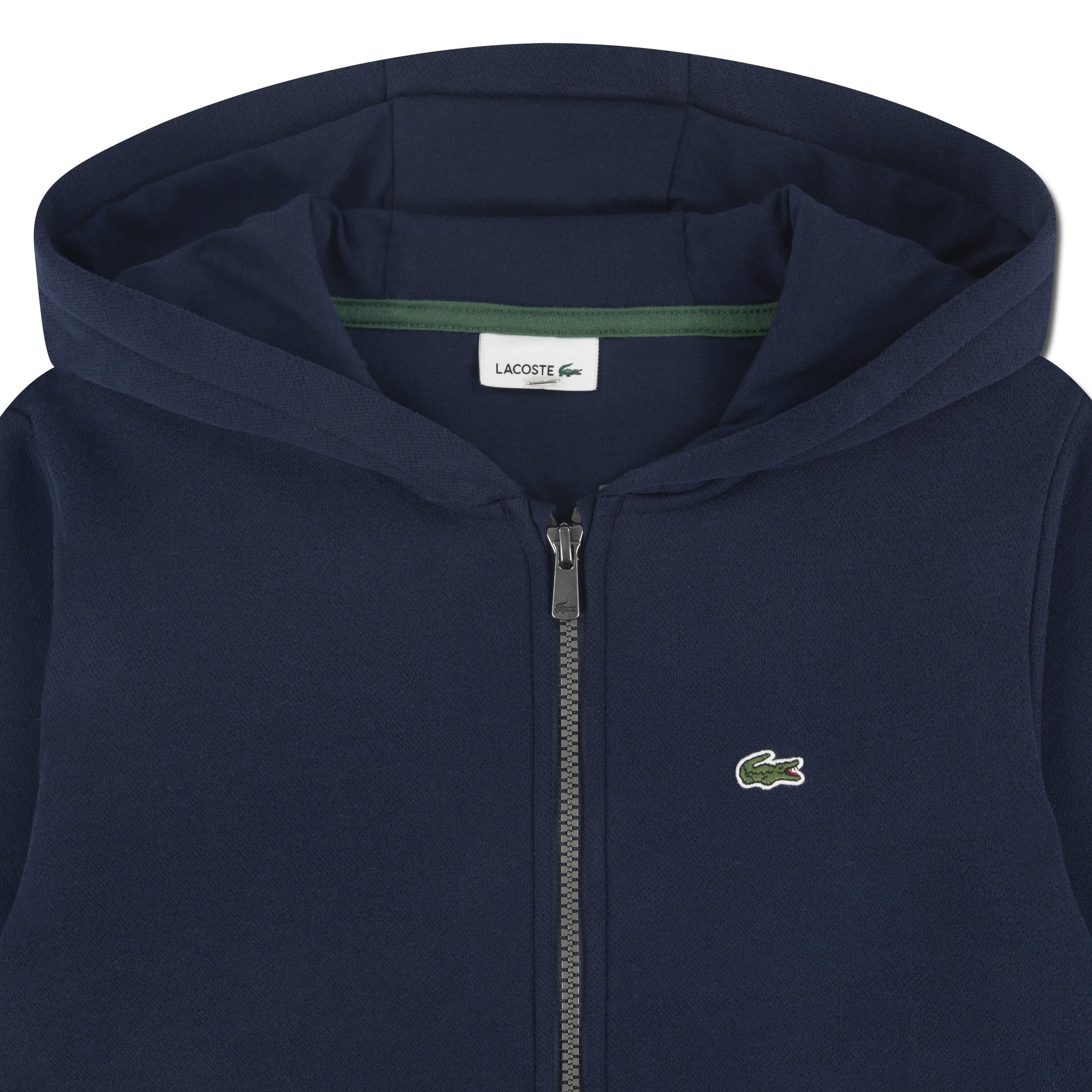 Felpa con cappuccio e zip in pile 847027 UGW LACOSTE 