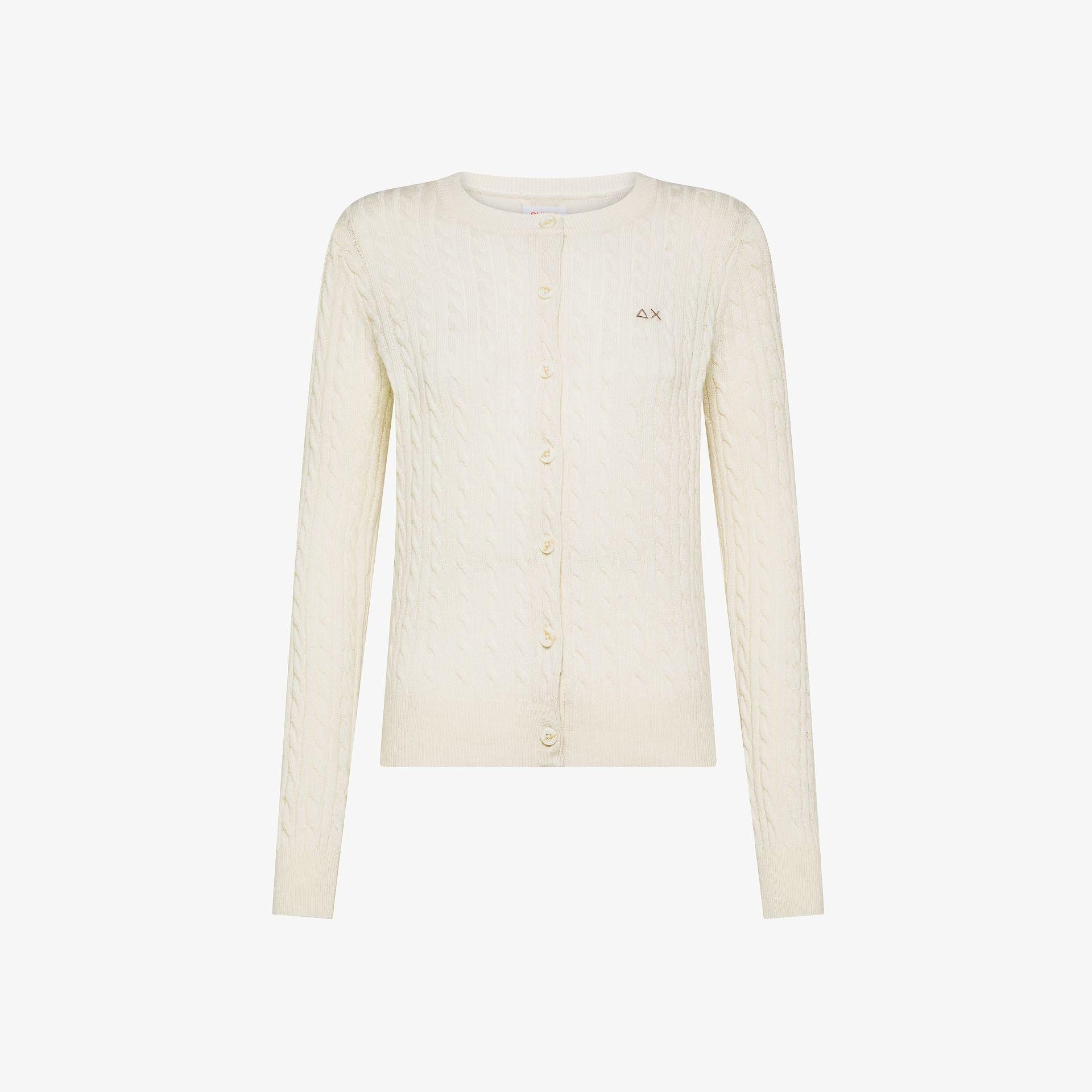 Cardigan in lana K45248 31 SUN68 