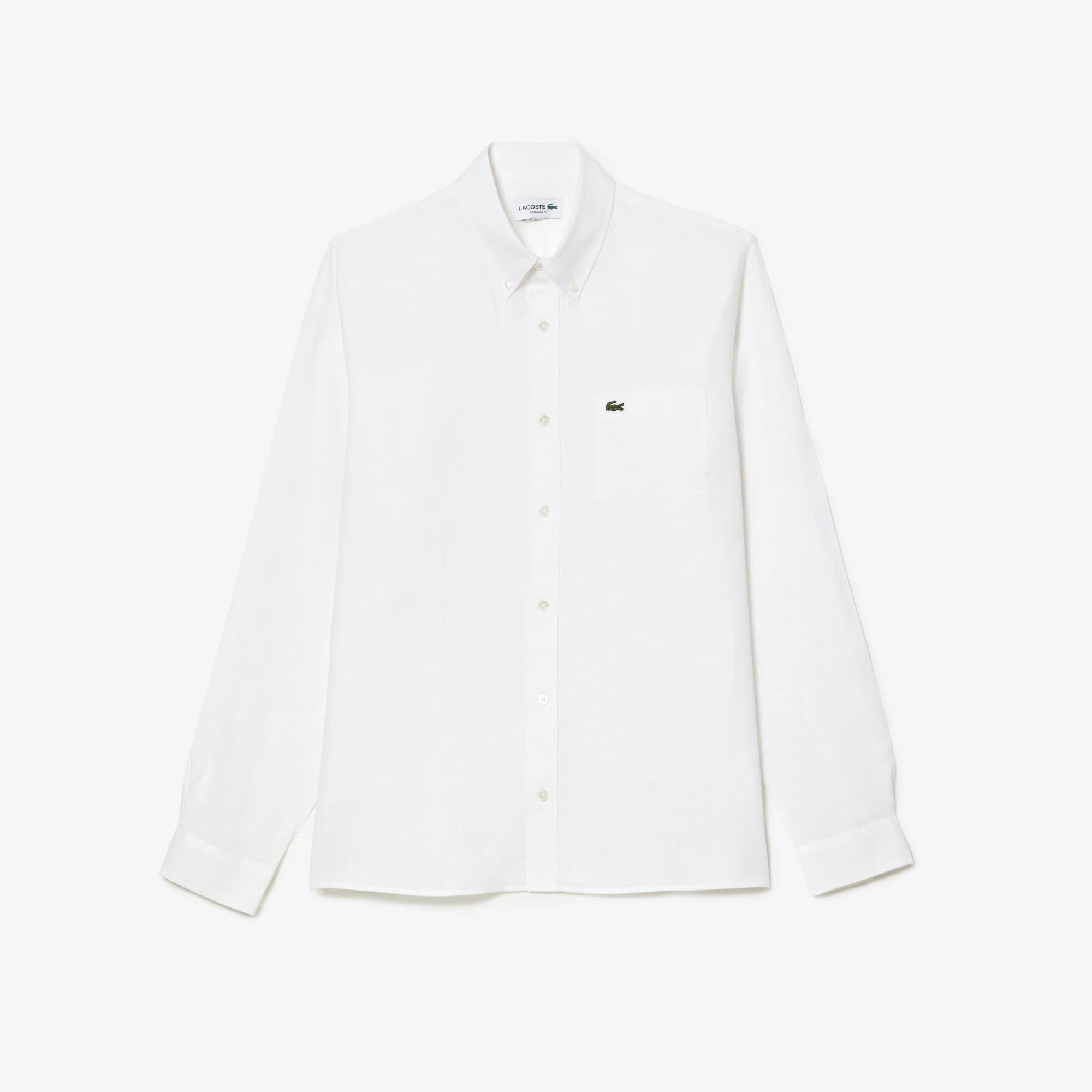 Camicia di lino regular fit CH5692 001 LACOSTE 