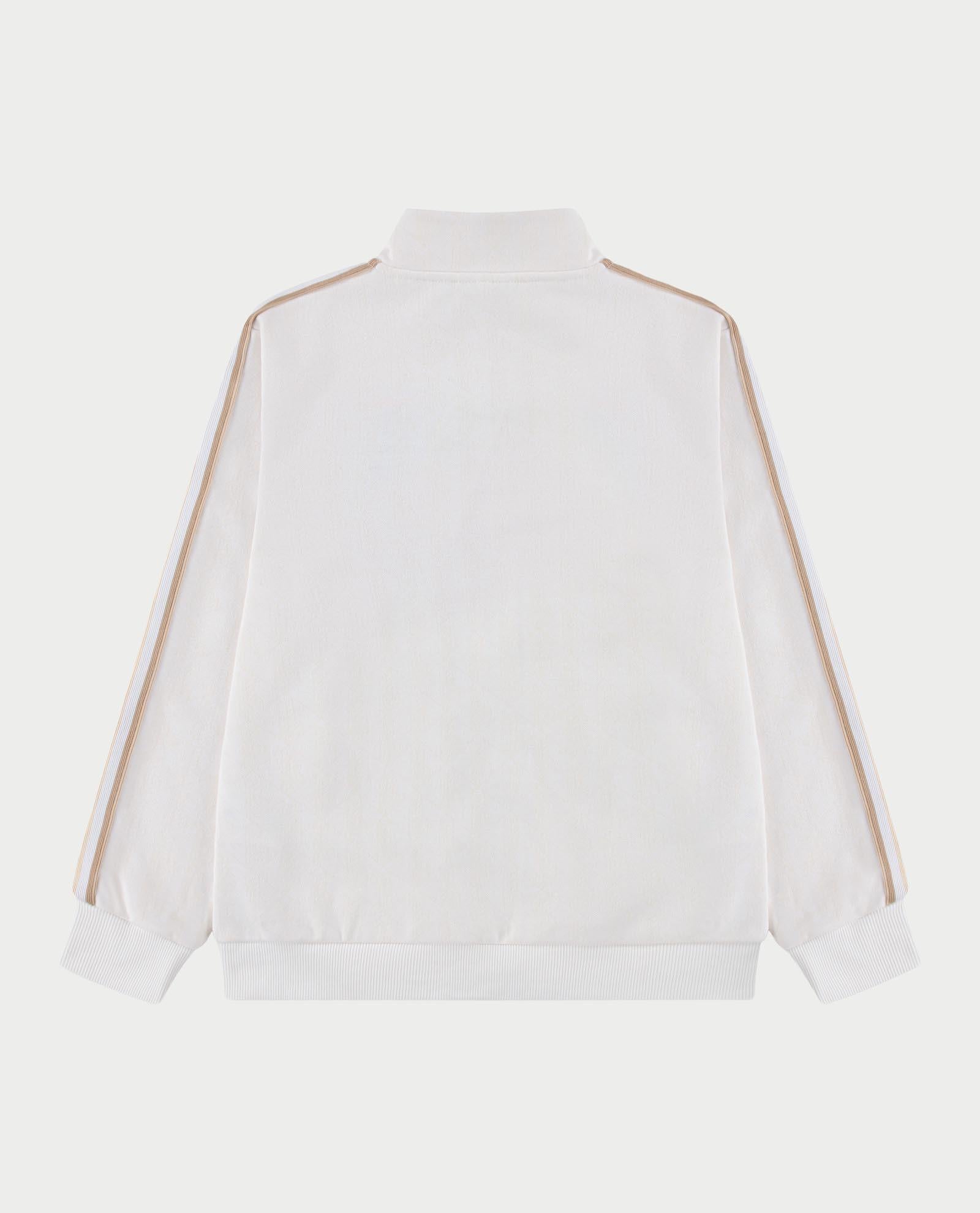 Felpa unisex a collo alto con zip e monogramma 947108 W8L LACOSTE 