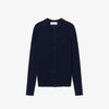 Cardigan in maglia di lana merinos a coste