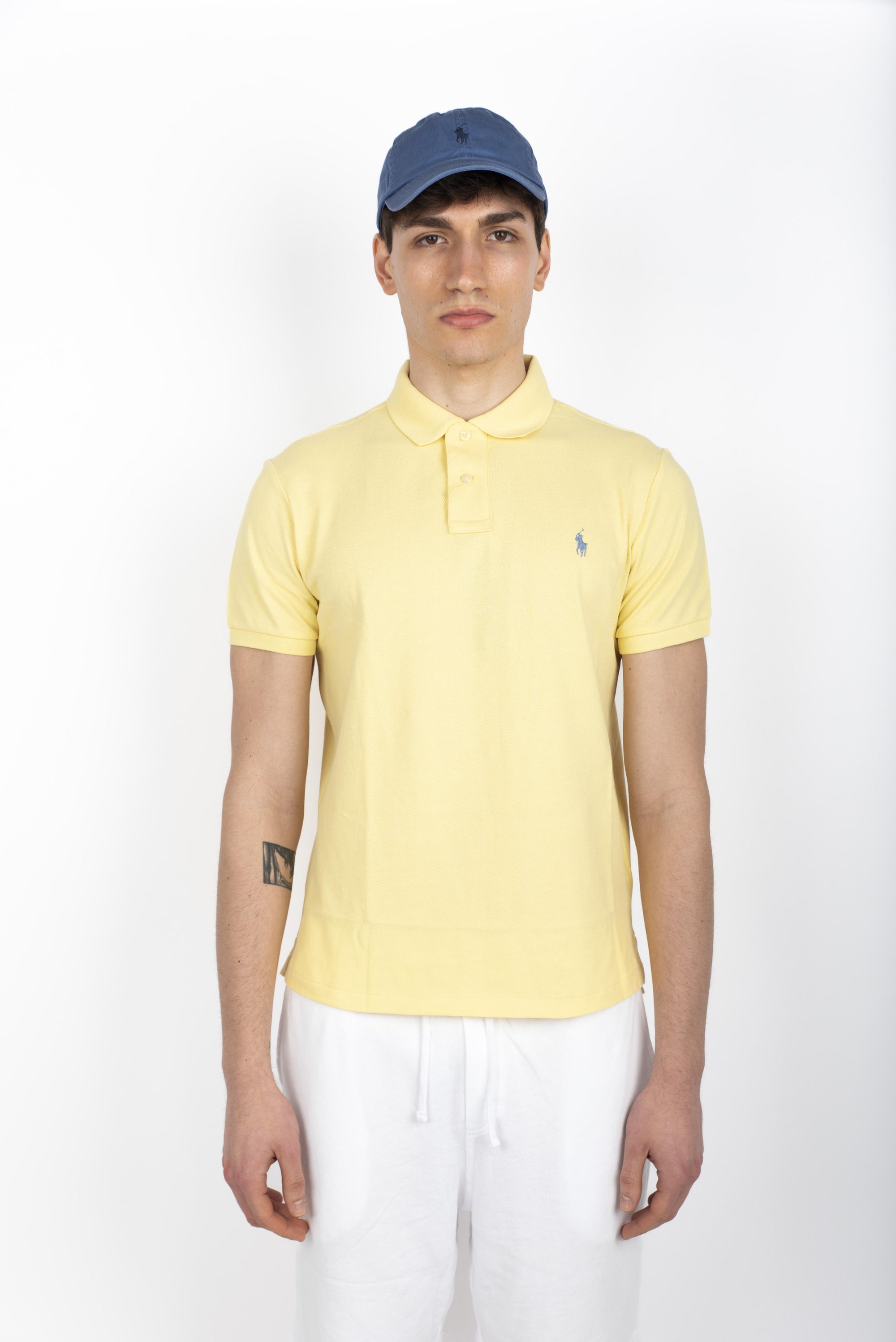 Polo oro resort in piqué Slim Fit  710680784 421 POLO RALPH LAUREN 