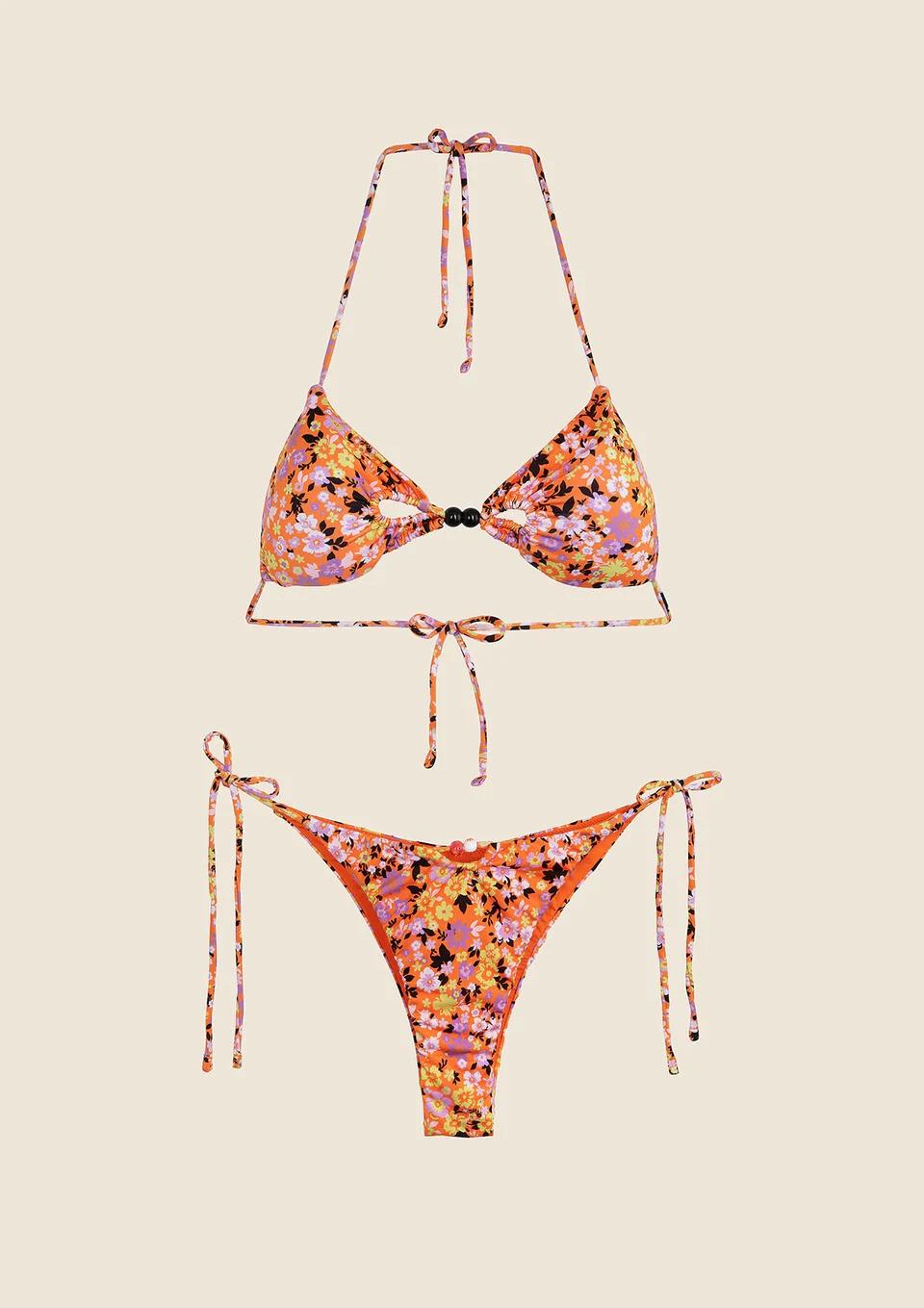 Bikini Donna Triangolo con Slip Regolabile Fantasia MF250220 X07 ME FUI 