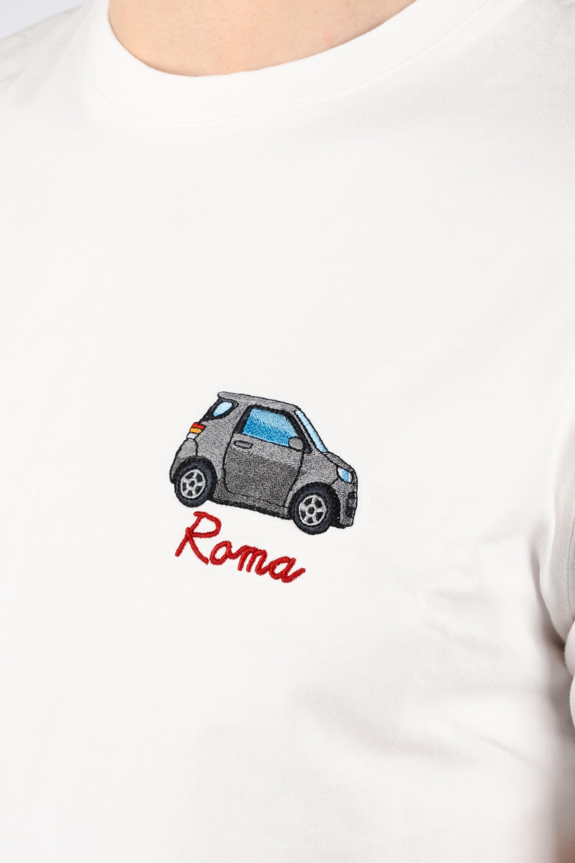 T-shirt Portofino bianca con ricamo POT0001 03251L MC2 SAINT BARTH 