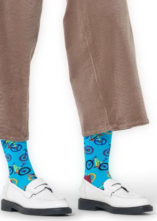 Mountain Bike Sock P003207 BLUE HAPPY SOCKS 