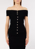 Knitted bardot top