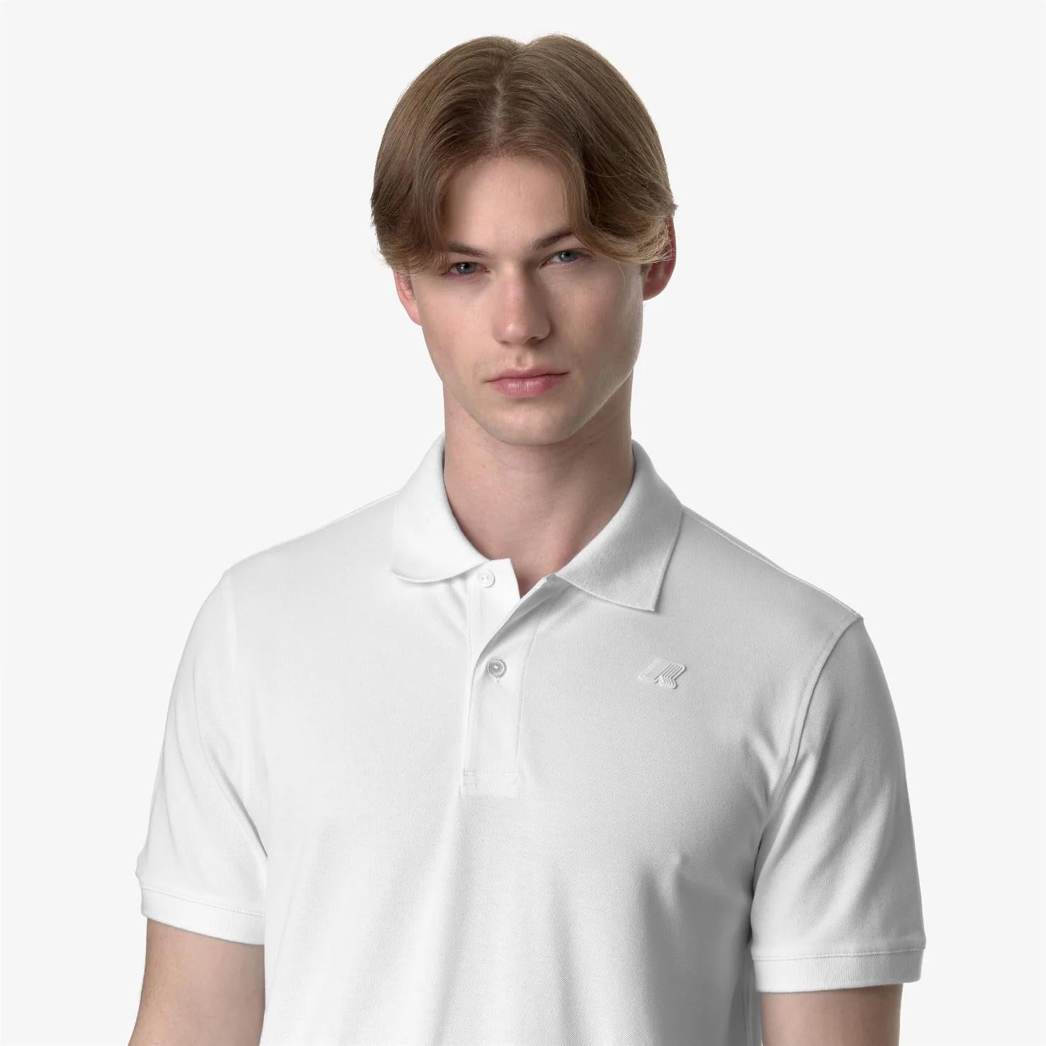 Polo Uomo Stretch Piquet bianco K5127BW 001 K-WAY 