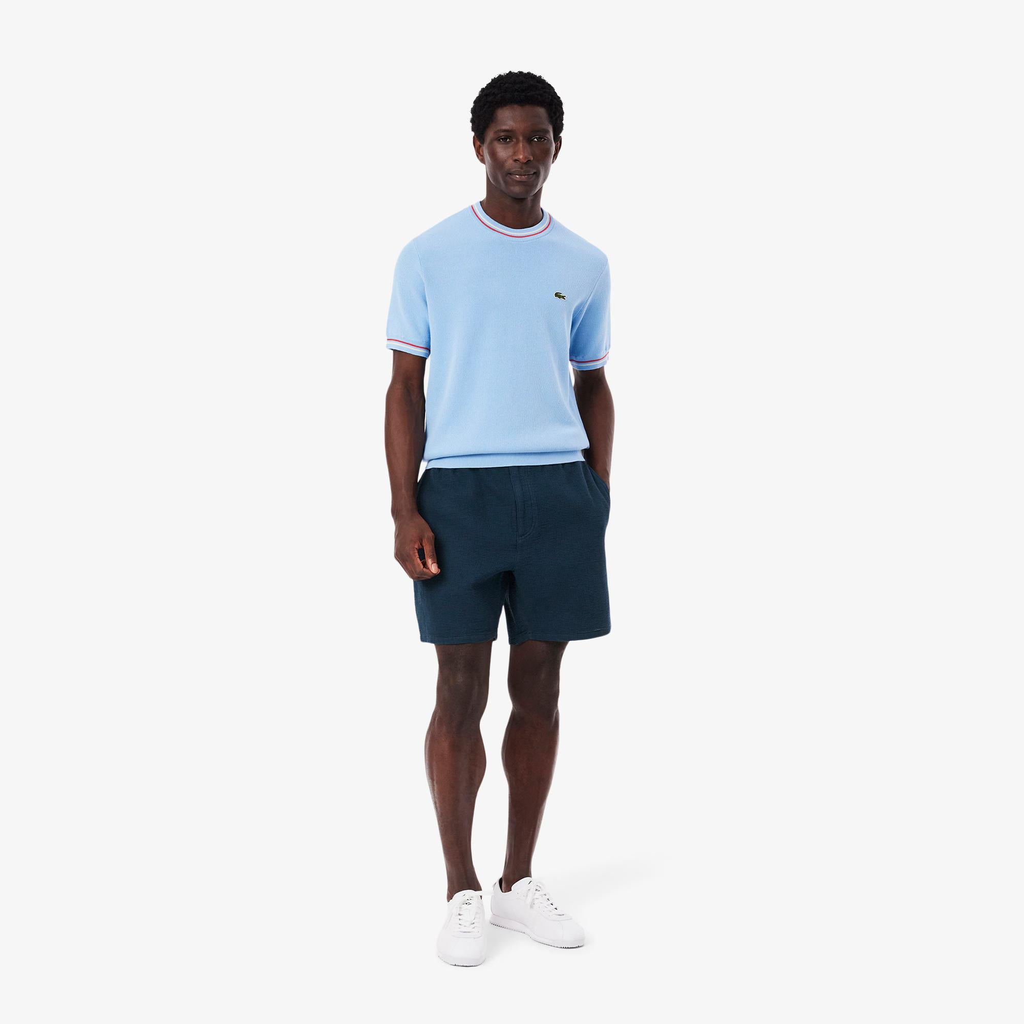 Shorts in cotone testurizzati GH9935 C7Z LACOSTE 