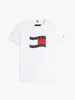 T-shirt in jersey con bandiera ondulata