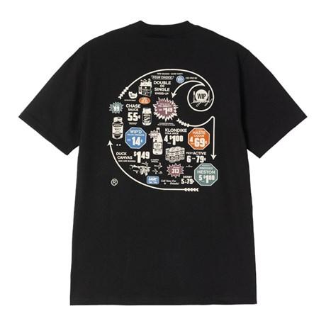 S/S Catalogue C Logo T-Shirt nera I034761 89XX CARHARTT WIP 