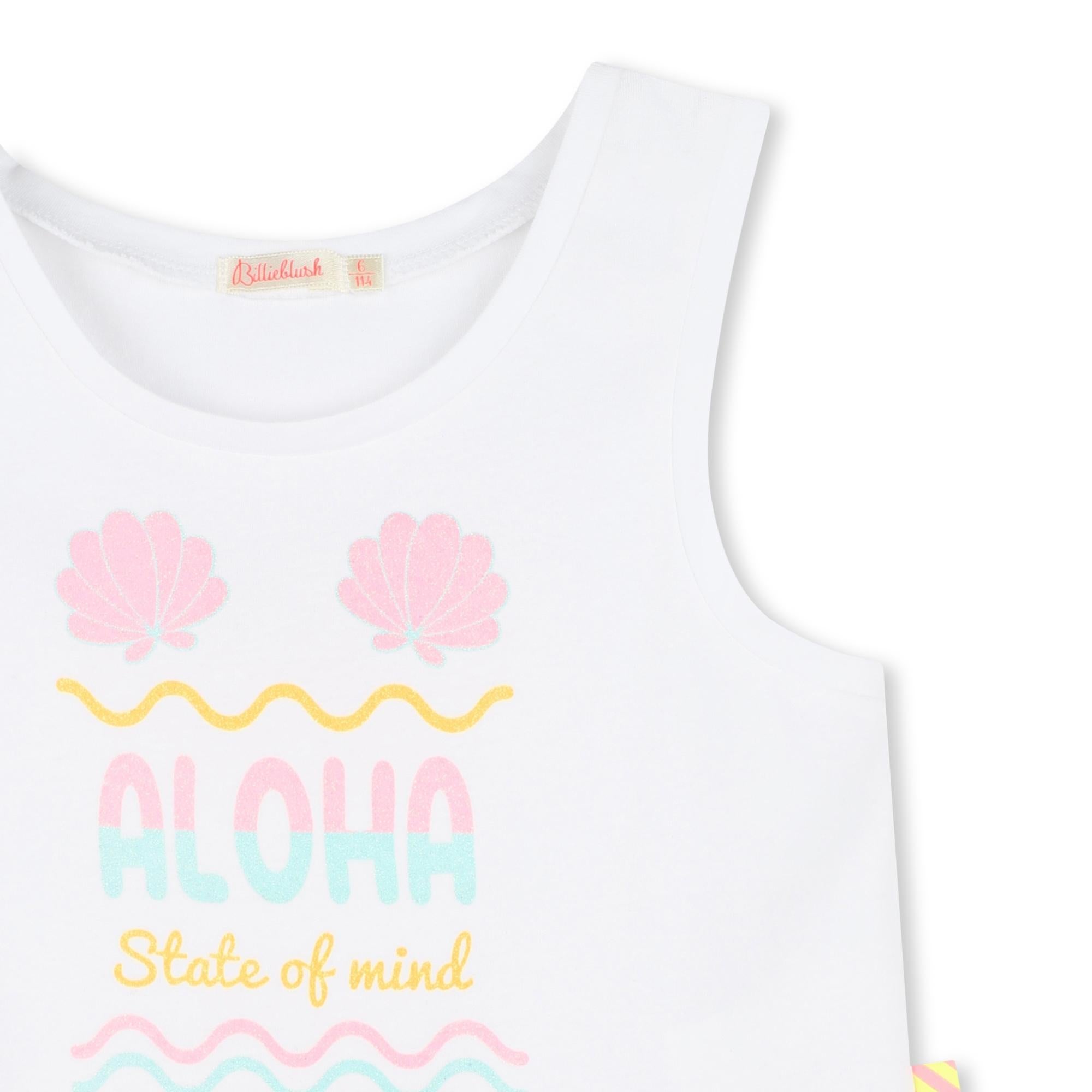 T-shirt con frange U20936 10P BILLIEBLUSH 