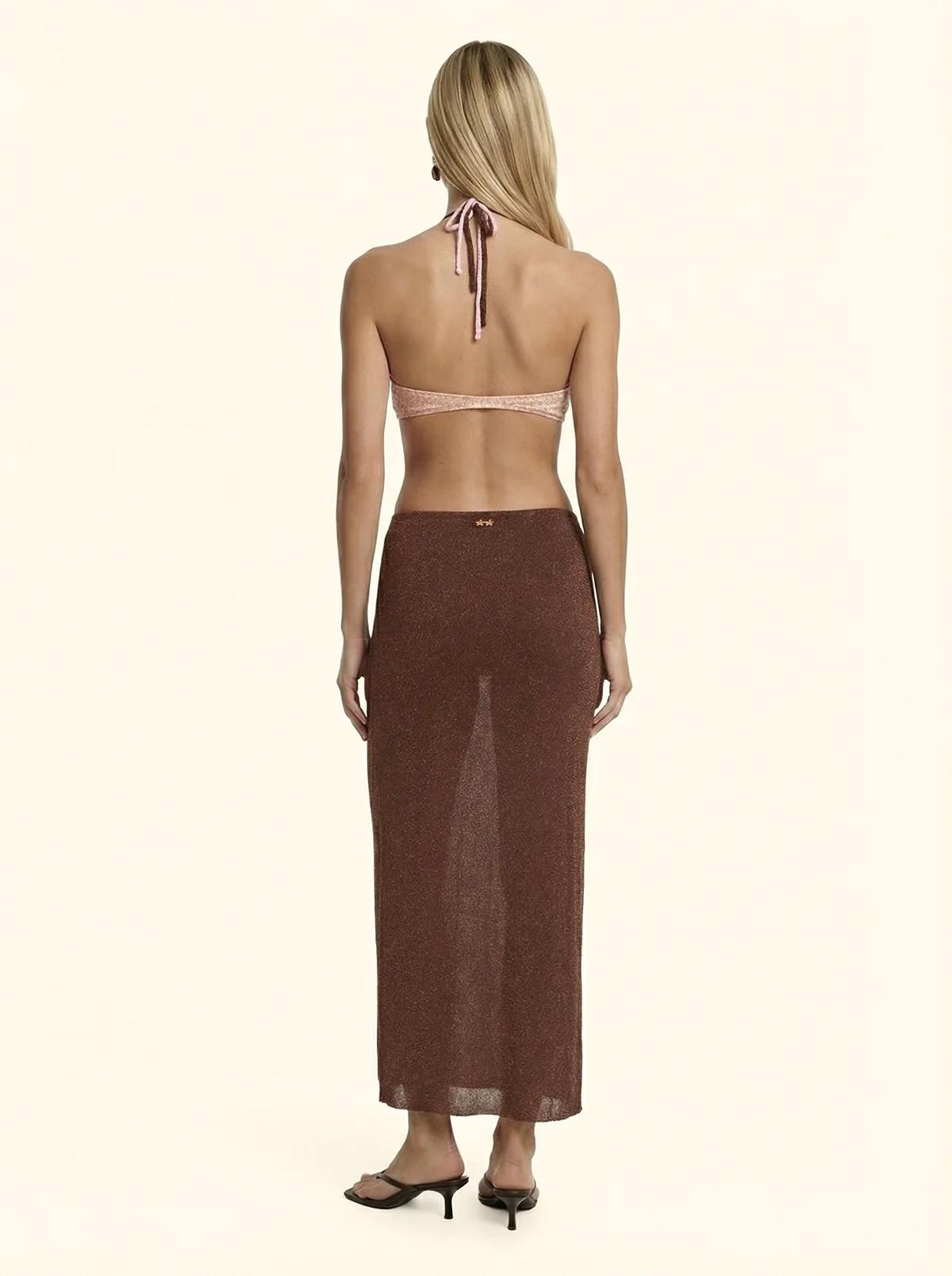 Gonna lunga donna marrone FK26SW1148 BN F**K 