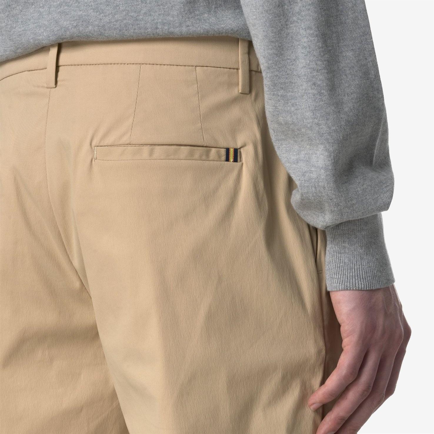 Pantaloni chino elasticizzati da uomo beige K61368W WBJ K-WAY 