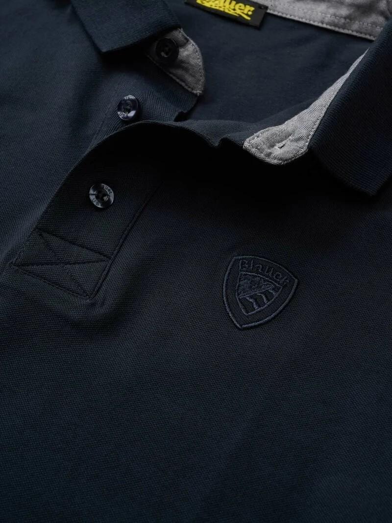 Polo in piquet Philp 26SBLUT02321 888 BLAUER 