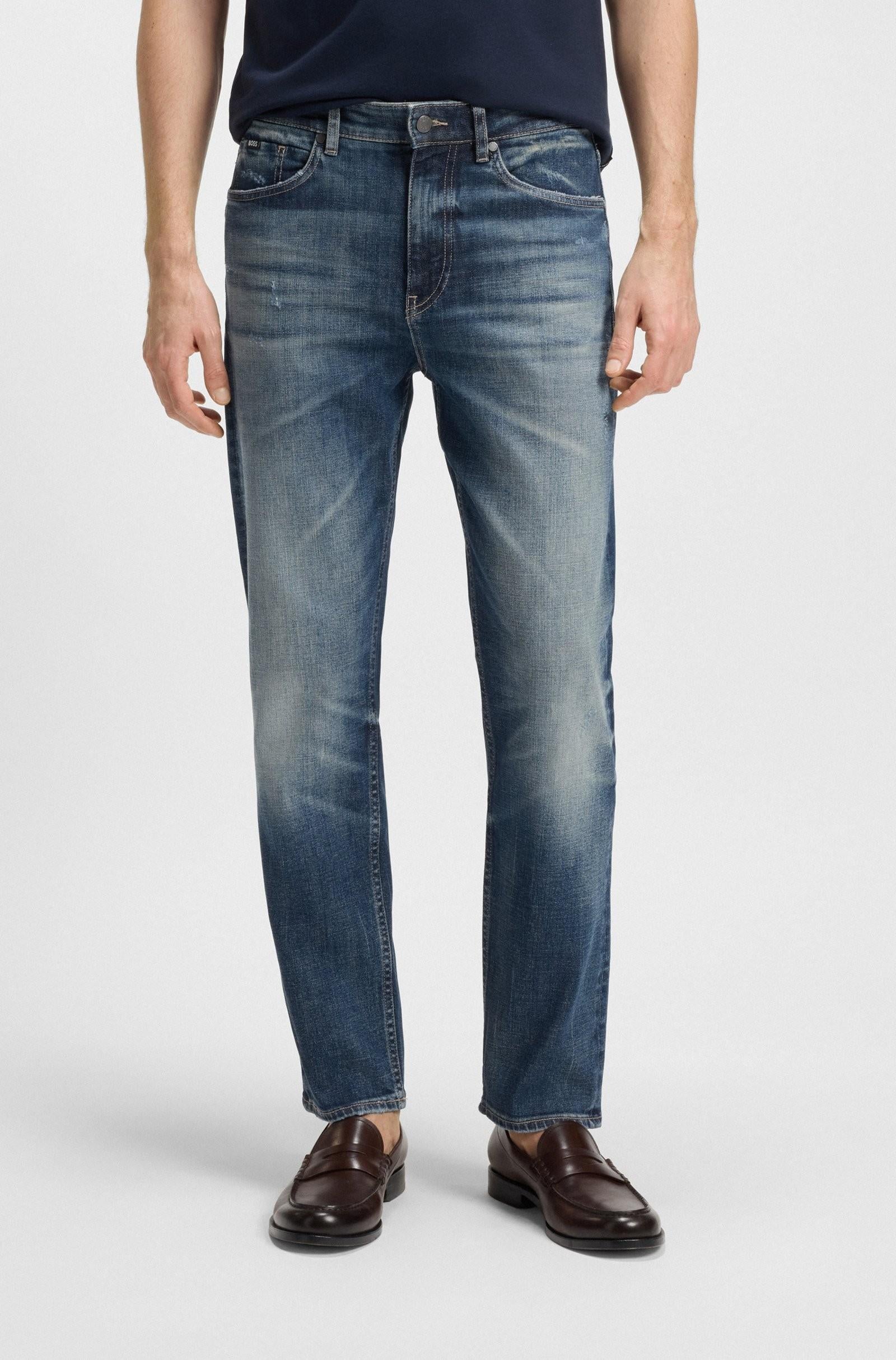Jeans blu in denim elasticizzato 50546630 421 BOSS 