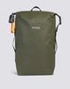 Backpack with welded zip and adjustable padded handles