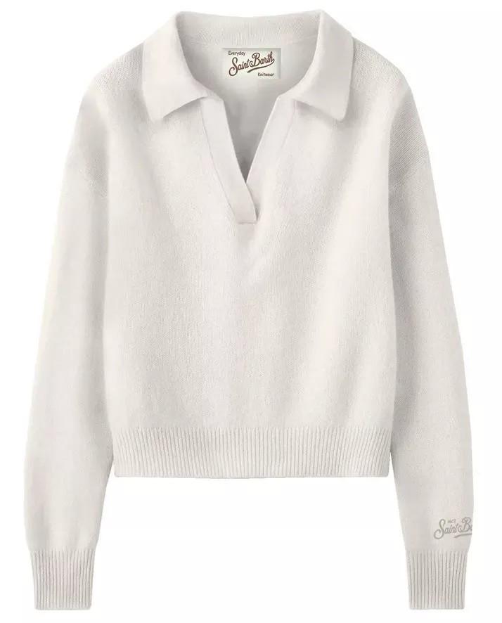 Maglione Eze con collo polo EZE0003 00040I MC2 SAINT BARTH 