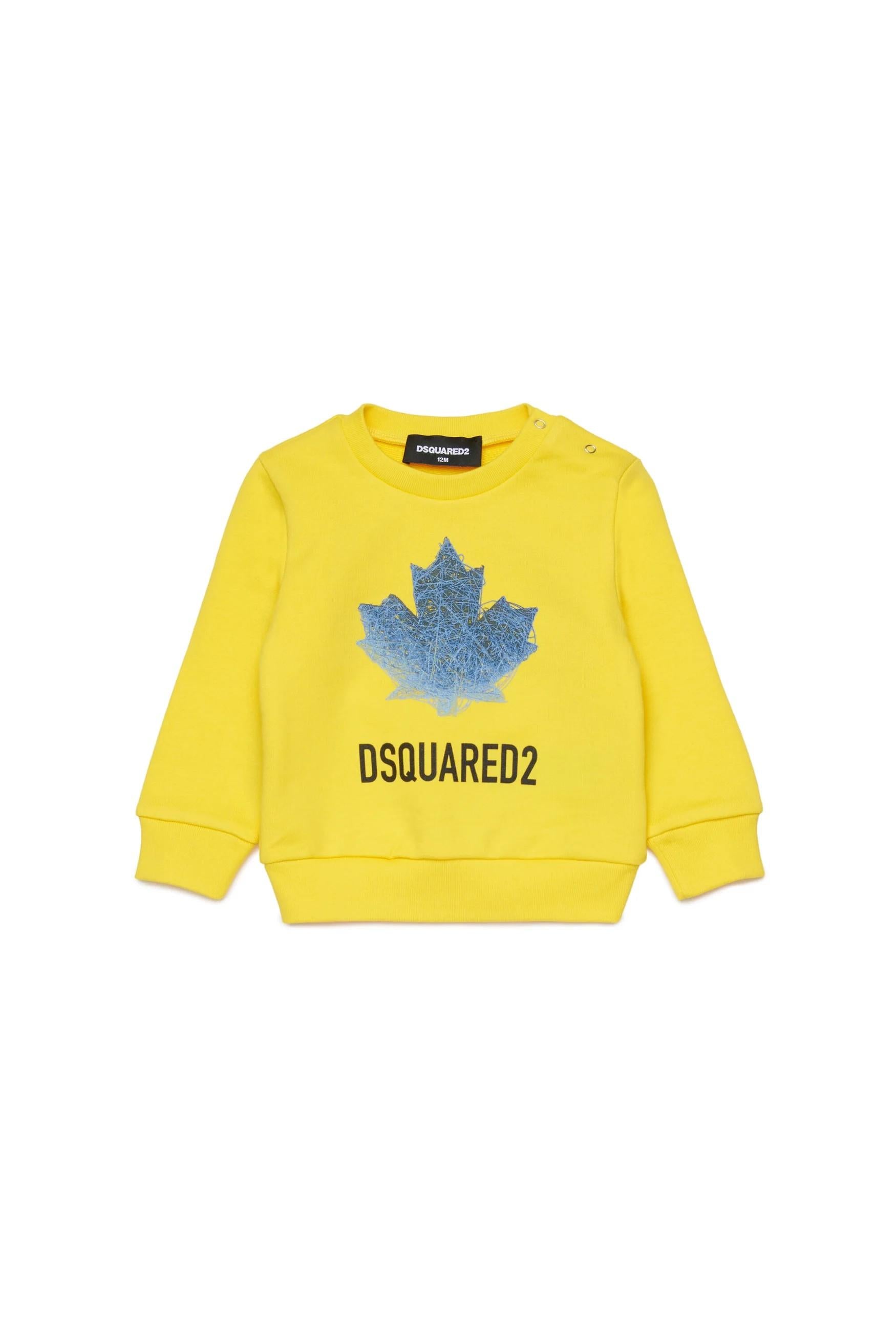 Felpa girocollo con logo DQ3279D0AGW DQ220 DSQUARED2 