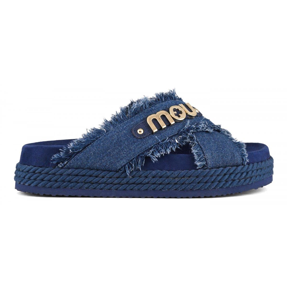 Criss-cross sandal denim MUSW451004K DEN MOU 
