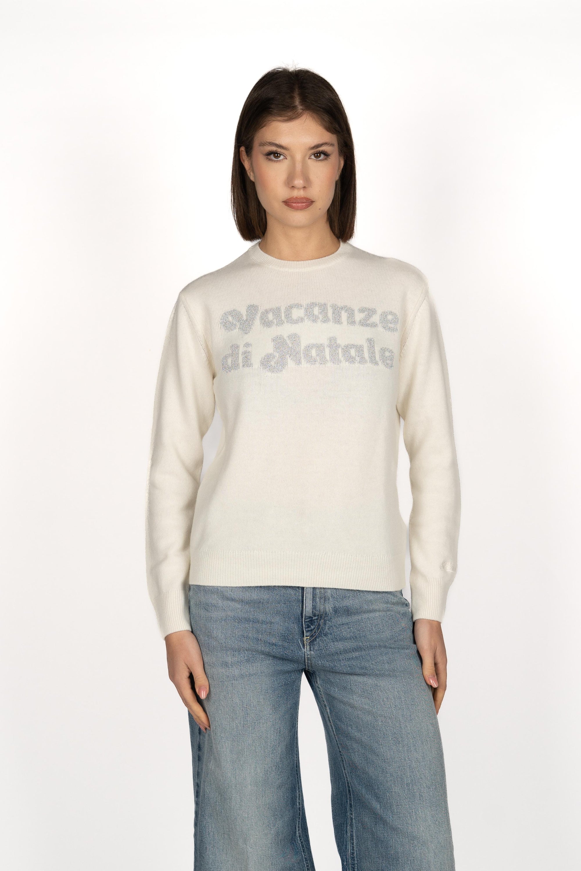 Maglione New Queen con jacquard Vacanze di Natale QUE0010 00433I MC2 SAINT BARTH 